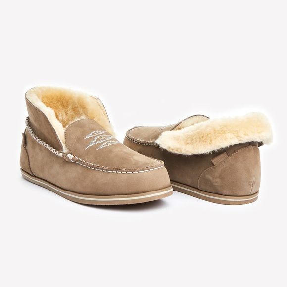 hari mari Shoes - hari mari ALTA Storm nubuck leather shearling indoor/outdoor slippers 8 SOLD OUT